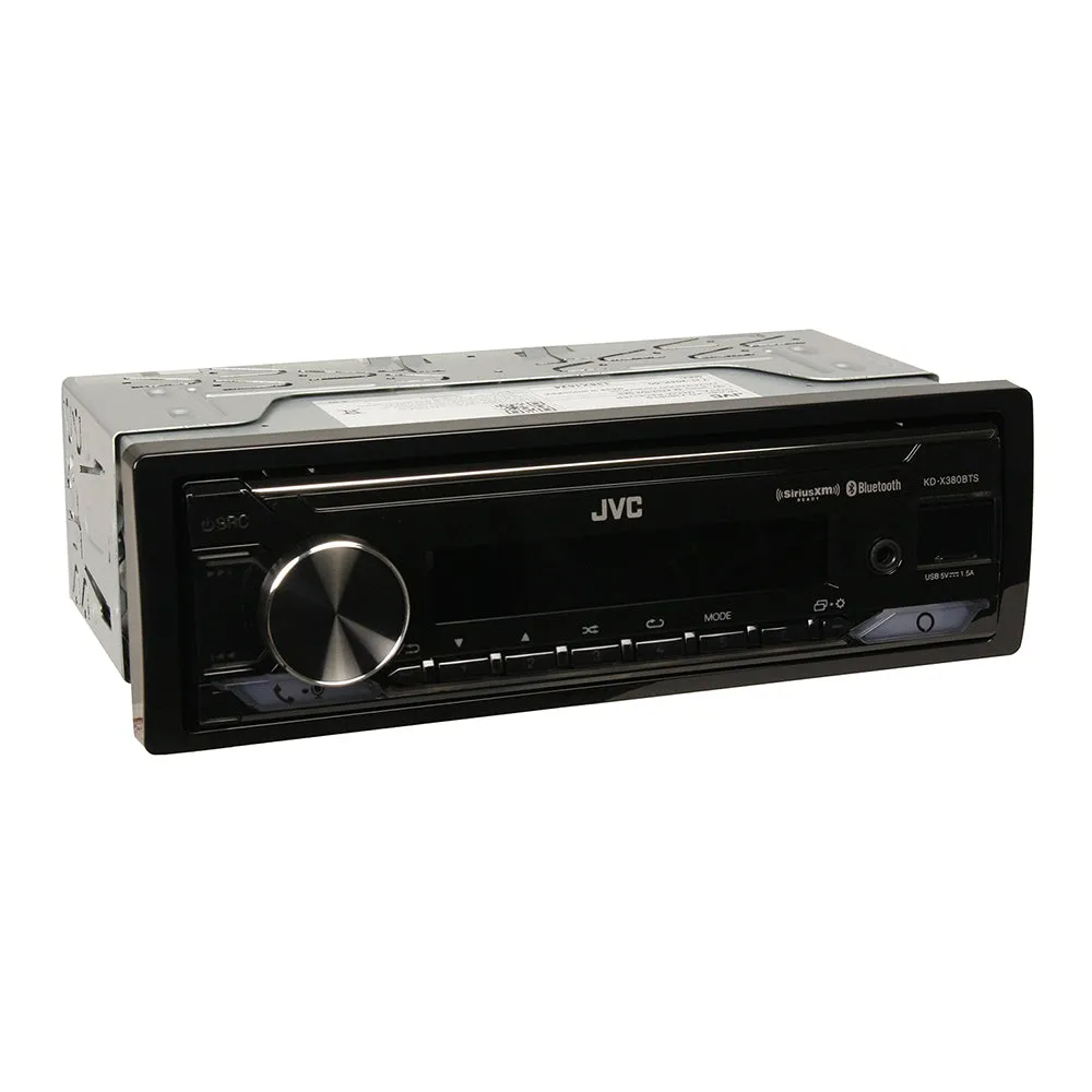 JVC Digital Media Mechless LED Receiver Bluetooth iPhone Alexa USB KD-X380BTS