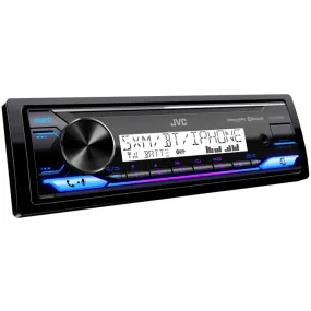 JVC Digital Media Mechless Marine Receiver LED Bluetooth iPhone USB KD-X38MBS