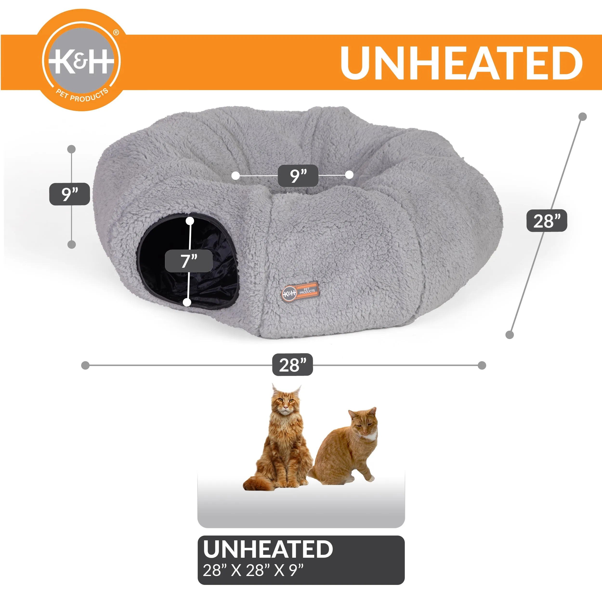 K&H Cat Tunnel Bed (Heated or Unheated)