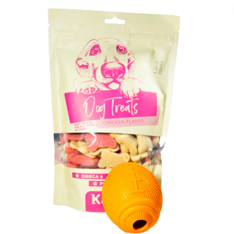 Kanu Pet Football Treat Dispensing Tough Dog Chew Toy