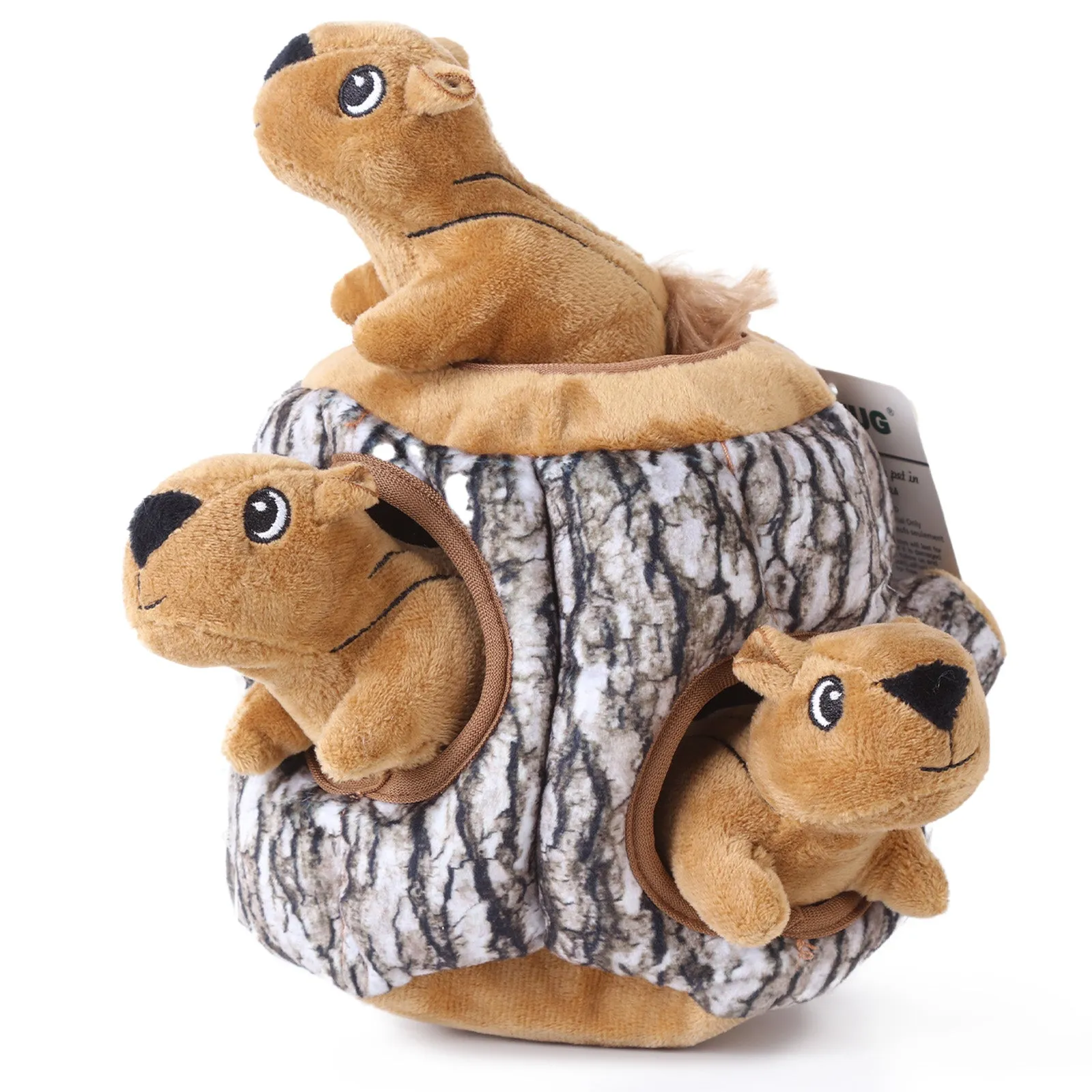 Laifug Hidden Squirrel Plush Dog Toy