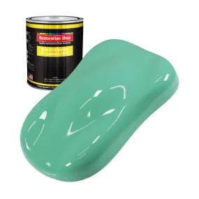 Light Aqua Acrylic Enamel Auto Paint - Quart Paint Color Only - Professional Single Stage High Gloss Automotive Car Truck Equipment Coating, 2.8 VOC