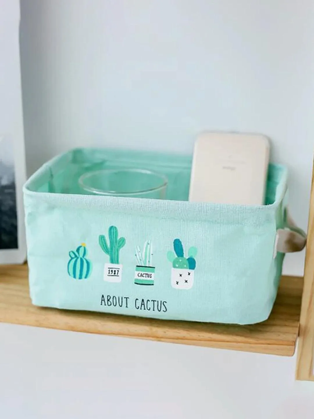Market99 Canvas Fabric Storage Bin With Handles