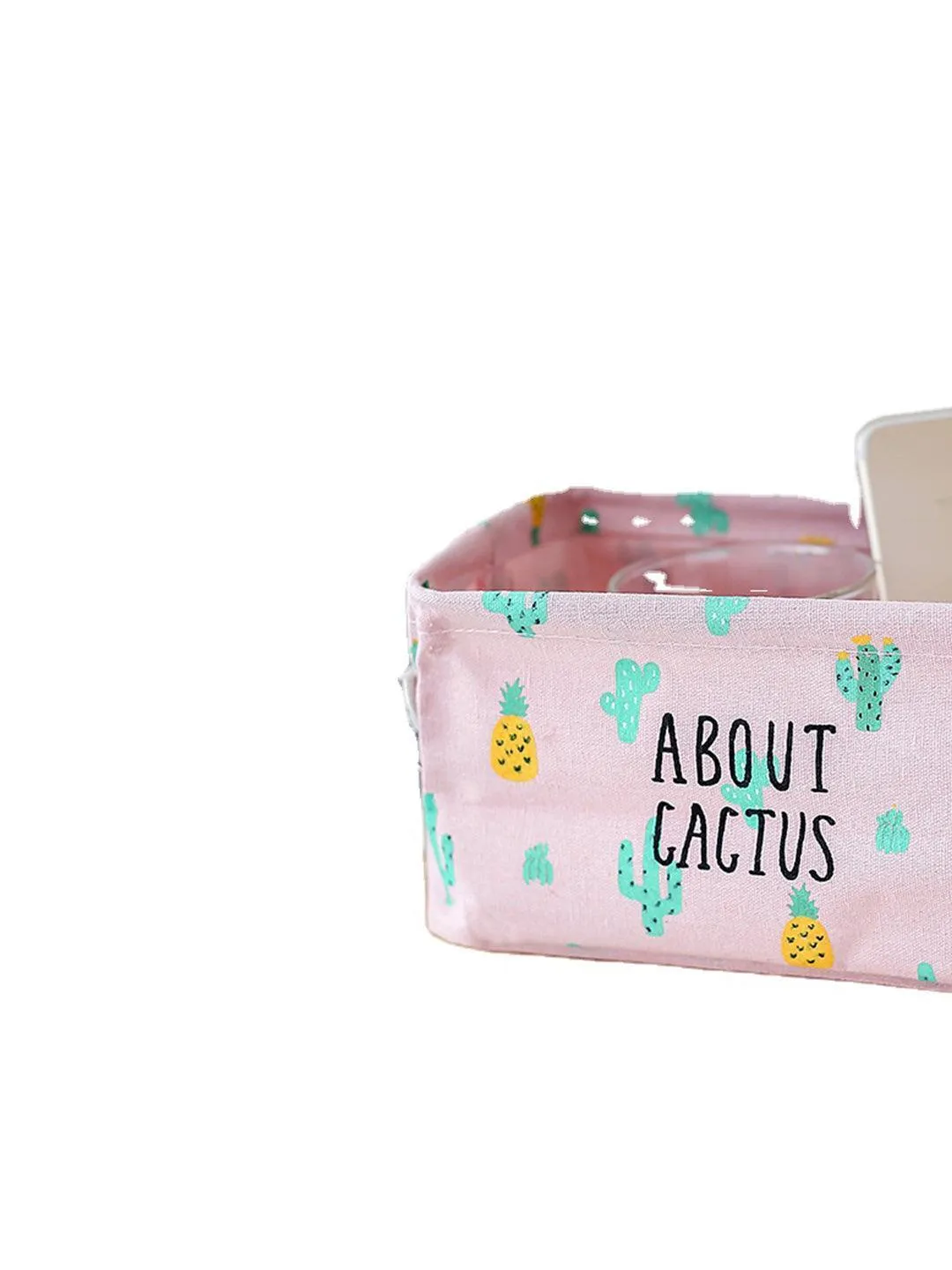 Market99 Canvas Fabric Storage Bin With Handles