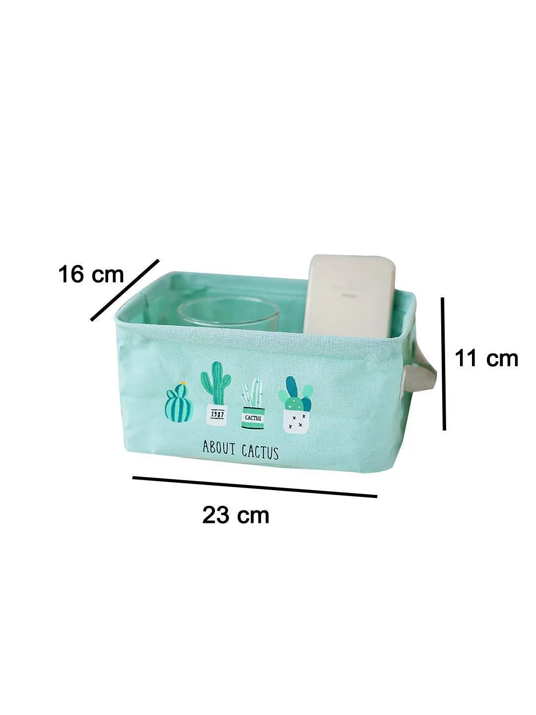 Market99 Canvas Fabric Storage Bin With Handles