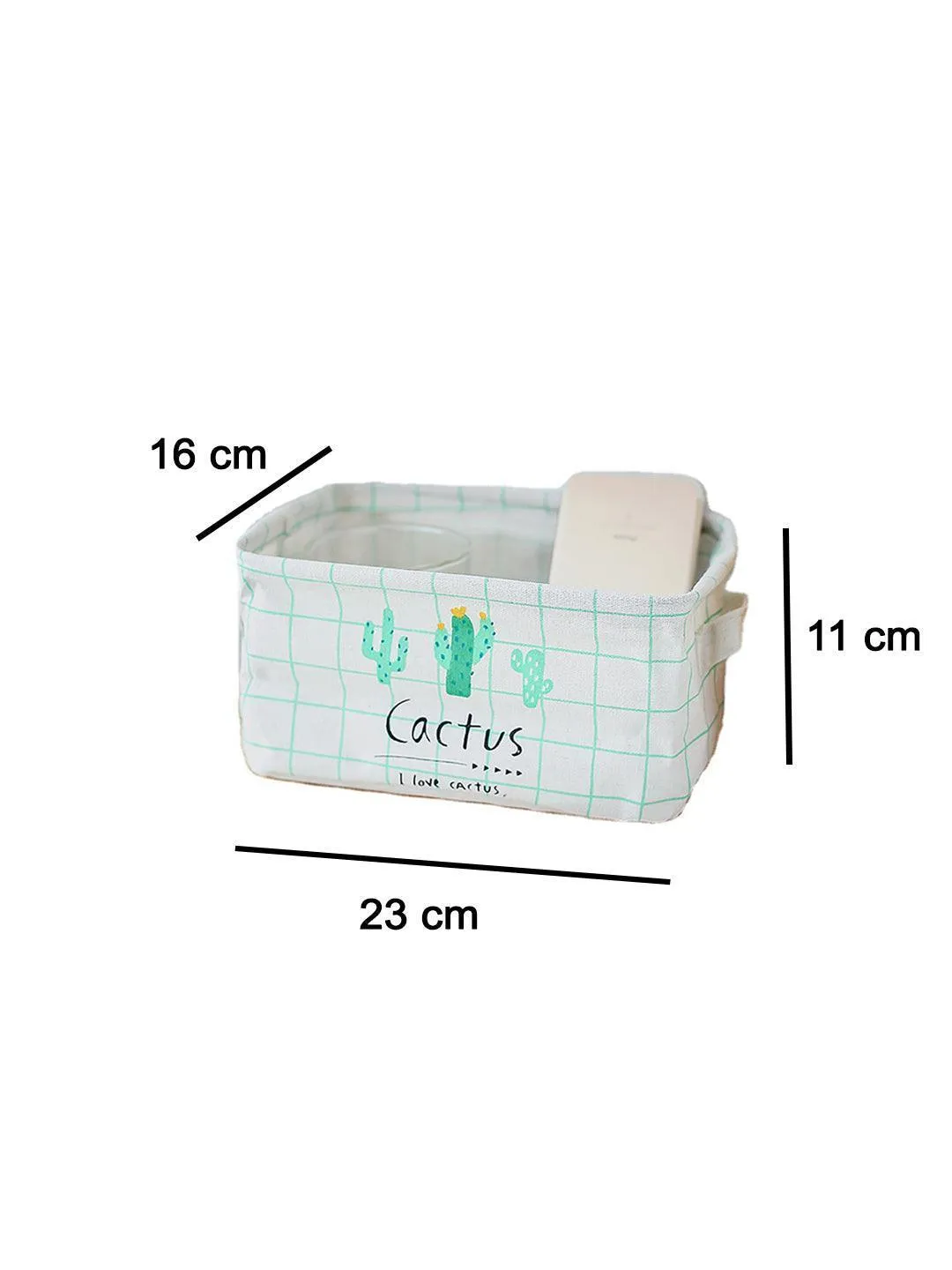 Market99 Canvas Fabric Storage Bin With Handles