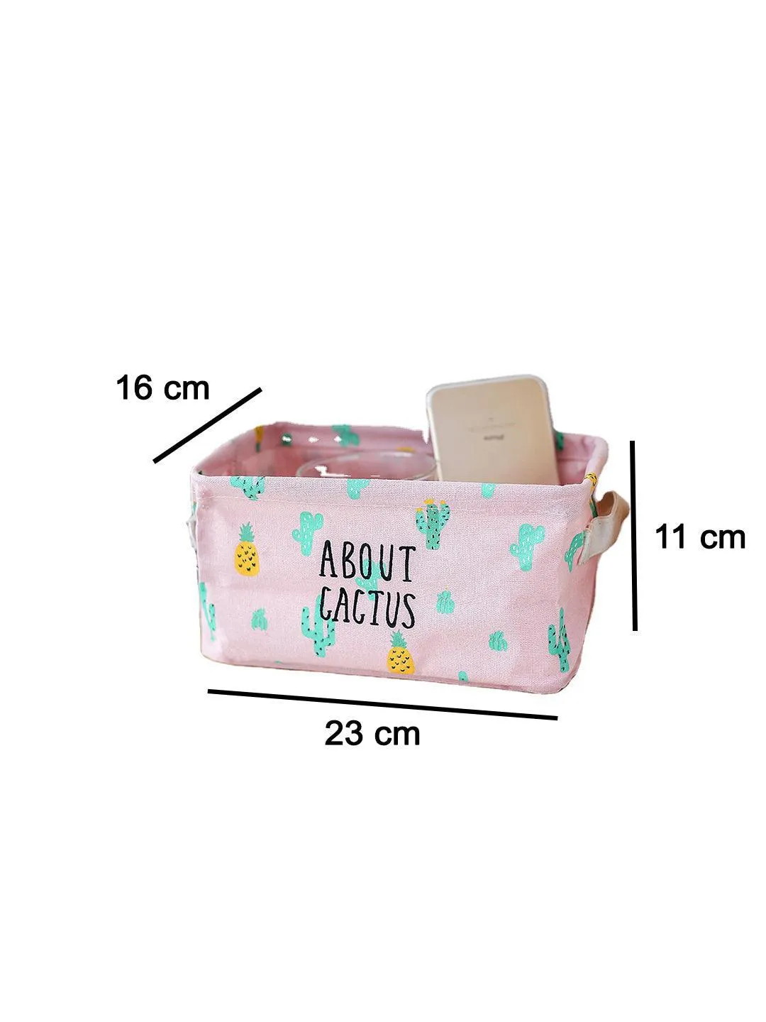 Market99 Canvas Fabric Storage Bin With Handles