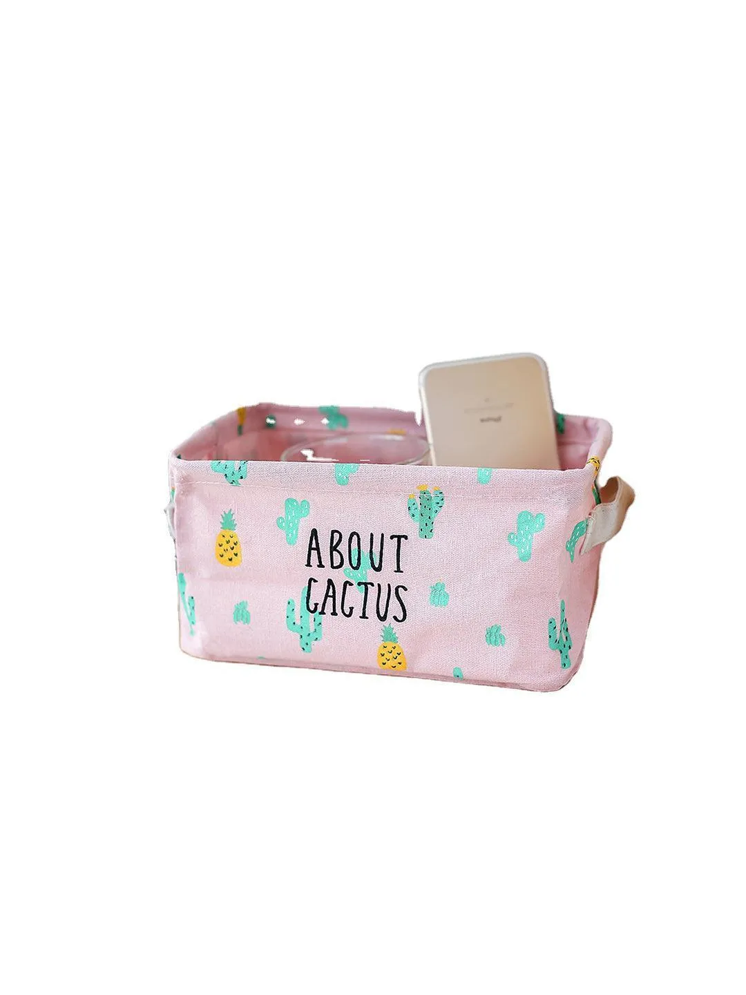 Market99 Canvas Fabric Storage Bin With Handles