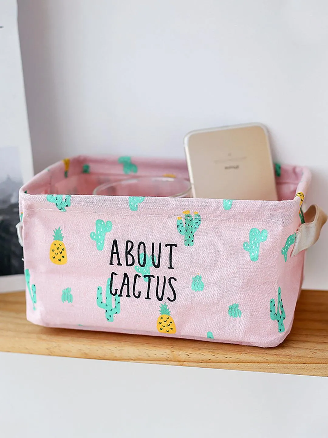 Market99 Canvas Fabric Storage Bin With Handles