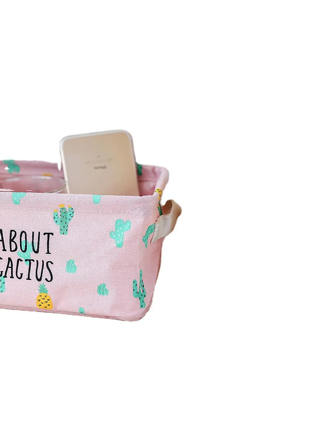 Market99 Canvas Fabric Storage Bin With Handles