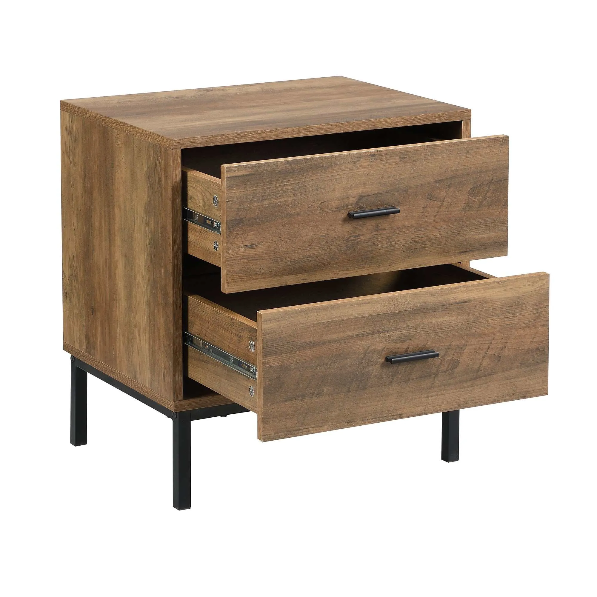 MerryLuk Bronx Chest of 5 Drawers Dresser Nightstand Set