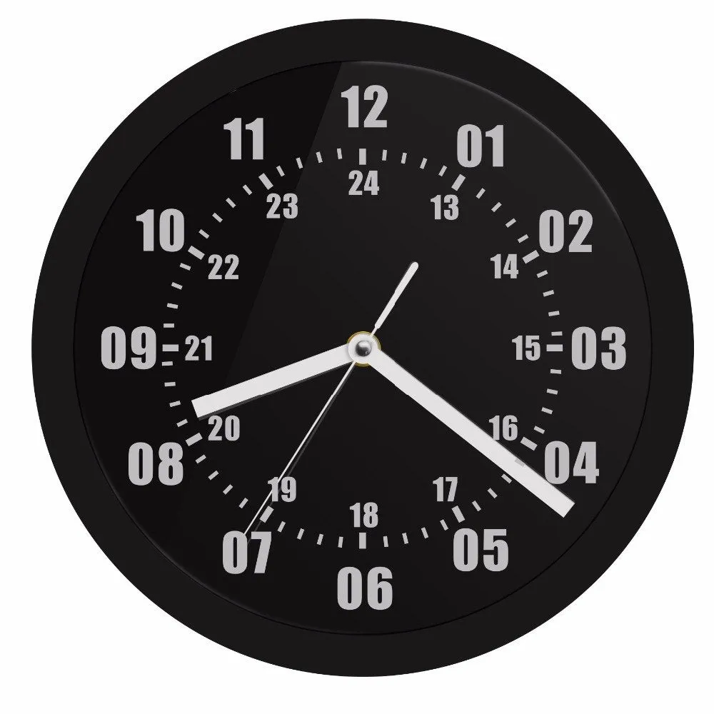 Military Time 24 Hours Display Neon Sign Wall Clock with LED Backlight Military World Time Zone Amateur Neon Sign LED Wall Clock