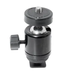 Multifunctional Mini Ball Head with Hot-Shoe Mount