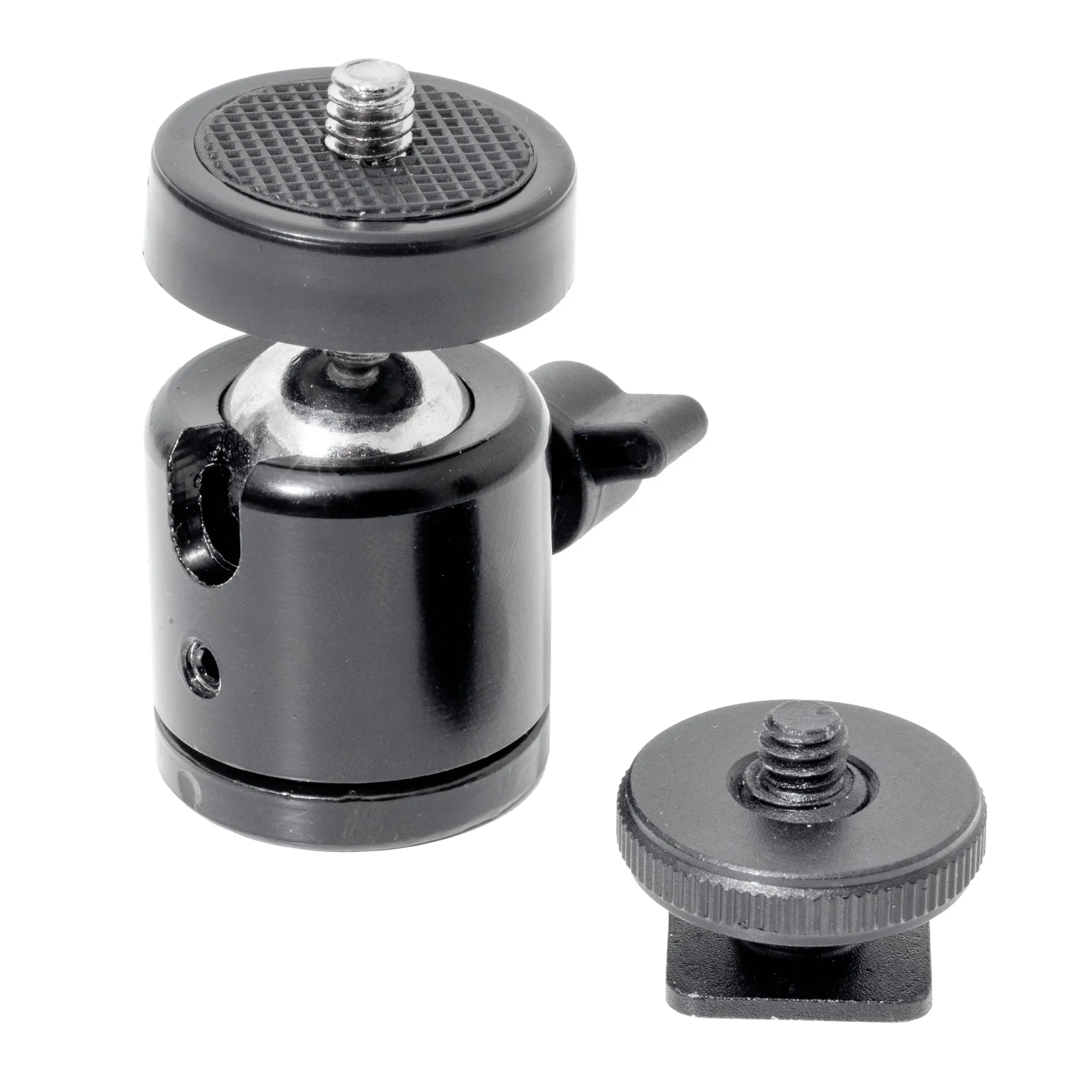 Multifunctional Mini Ball Head with Hot-Shoe Mount
