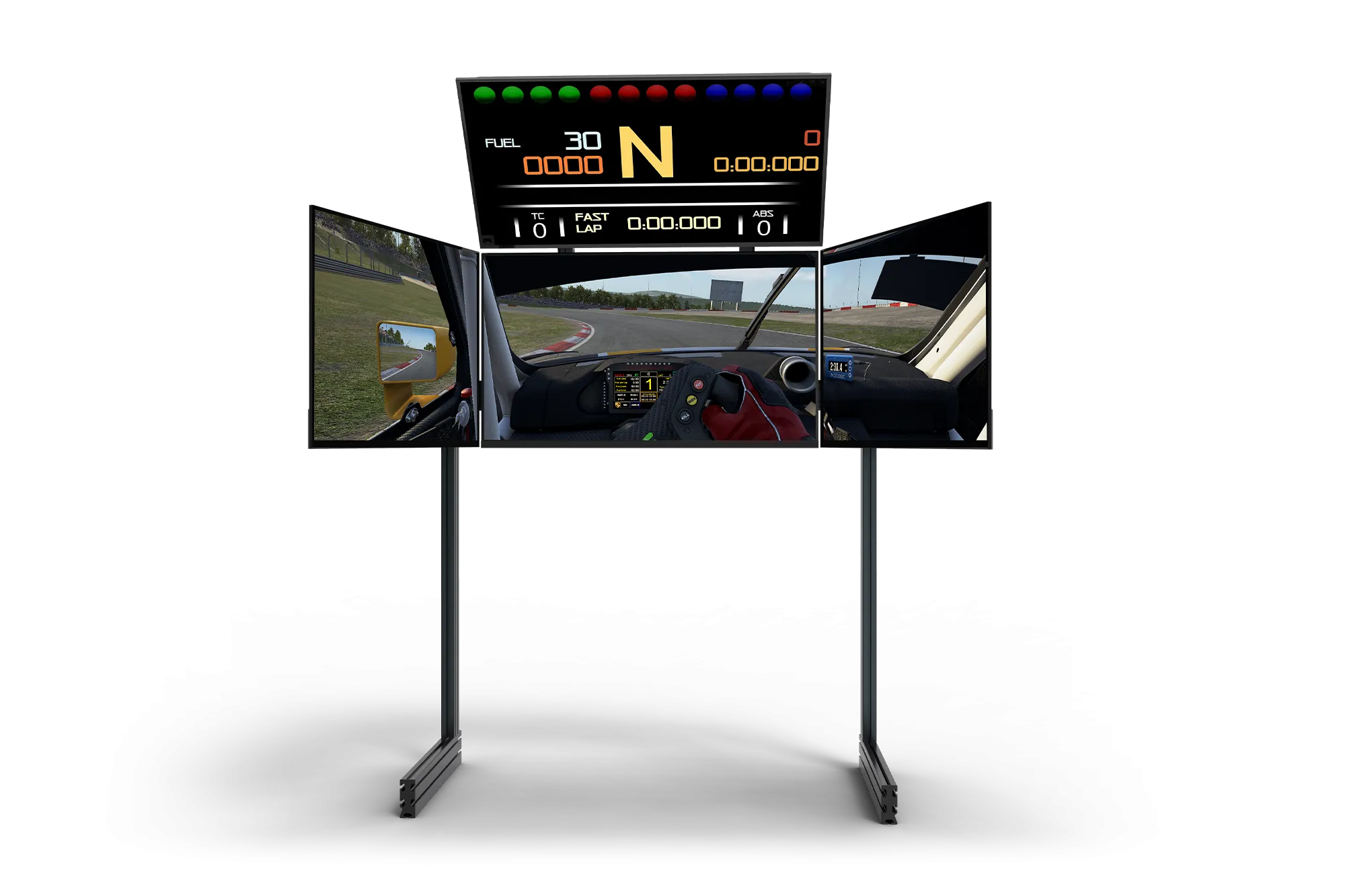 Next Level Racing Elite Freestanding Quad Monitor Stand | Racing Cockpit Monitor Stand Add-on