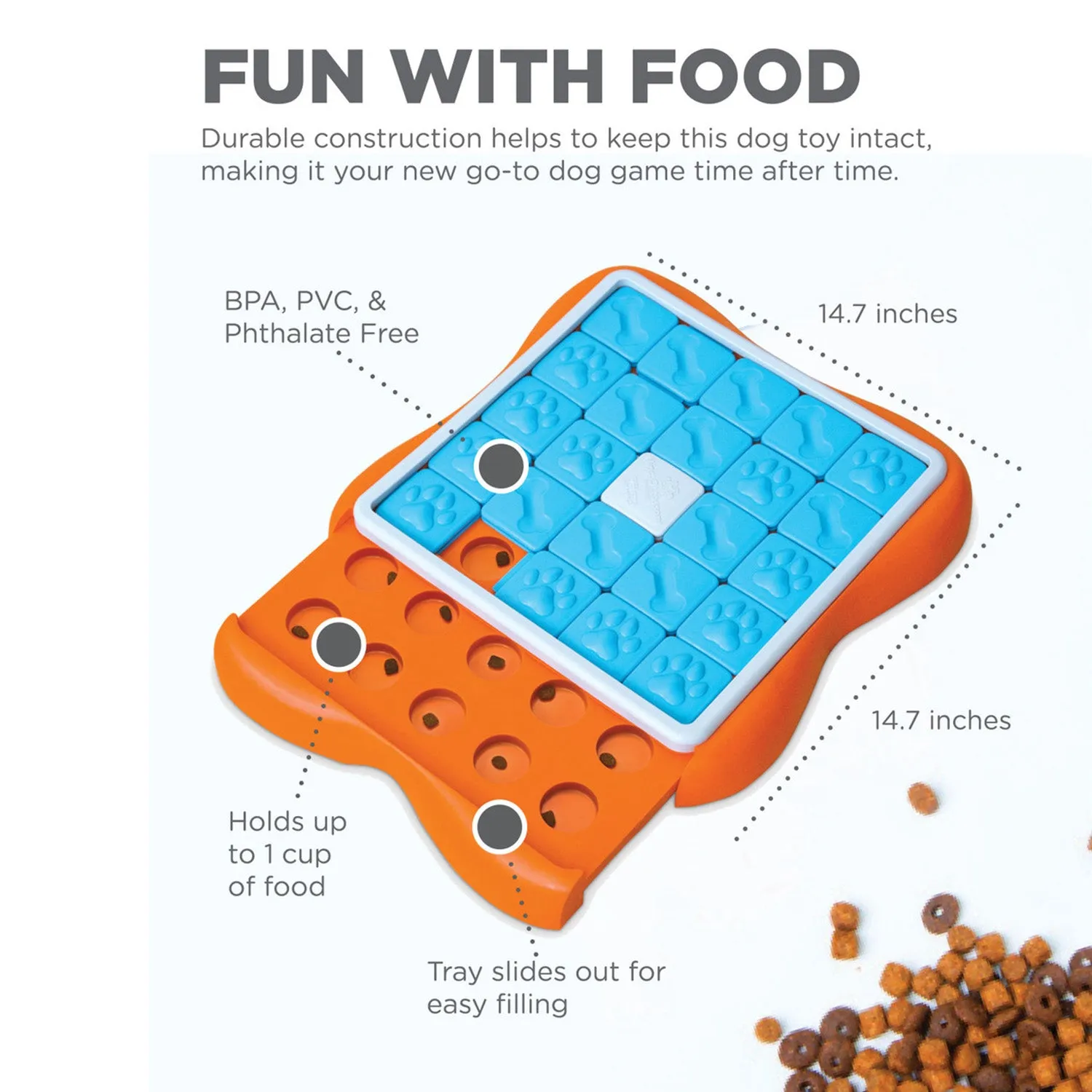 Nina Ottosson Challenge Slider Interactive Treat Puzzle Dog Toy