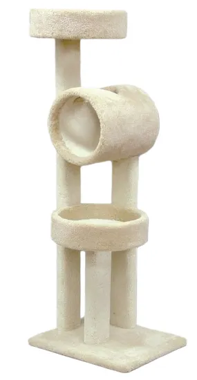 North American Pet Playground with Tunnel and Two Nests - Assorted - 61 in