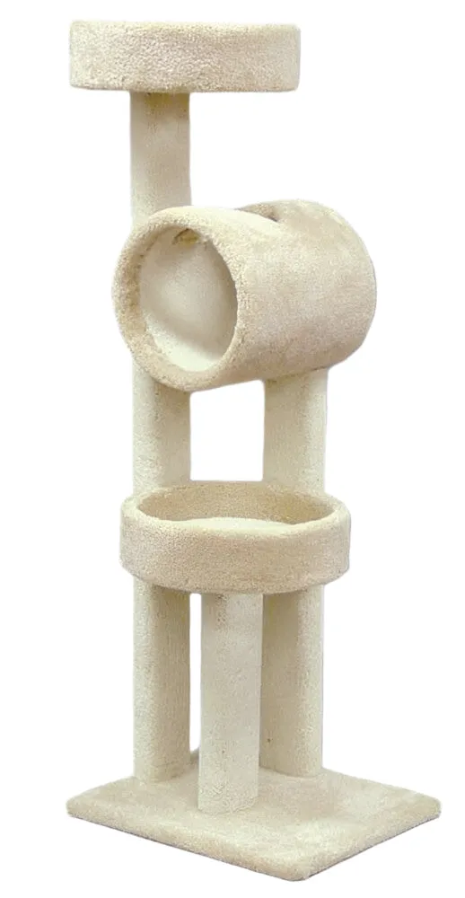 North American Pet Playground with Tunnel and Two Nests - Assorted - 61 in