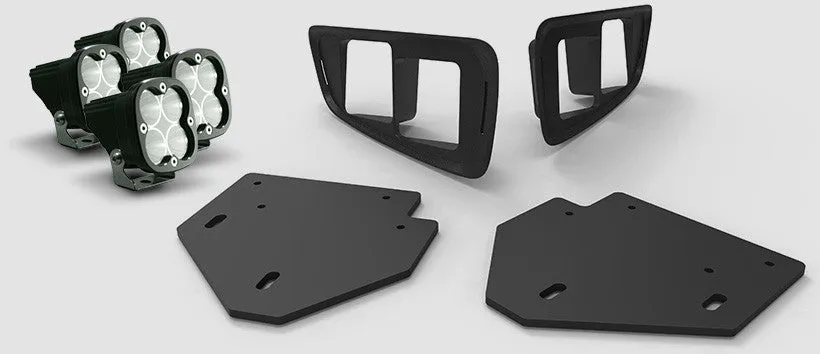 Offroad Alliance - (4) Baja Designs Squadron Pro Lights   Bezels   Hardware - 2010-2014 Raptor