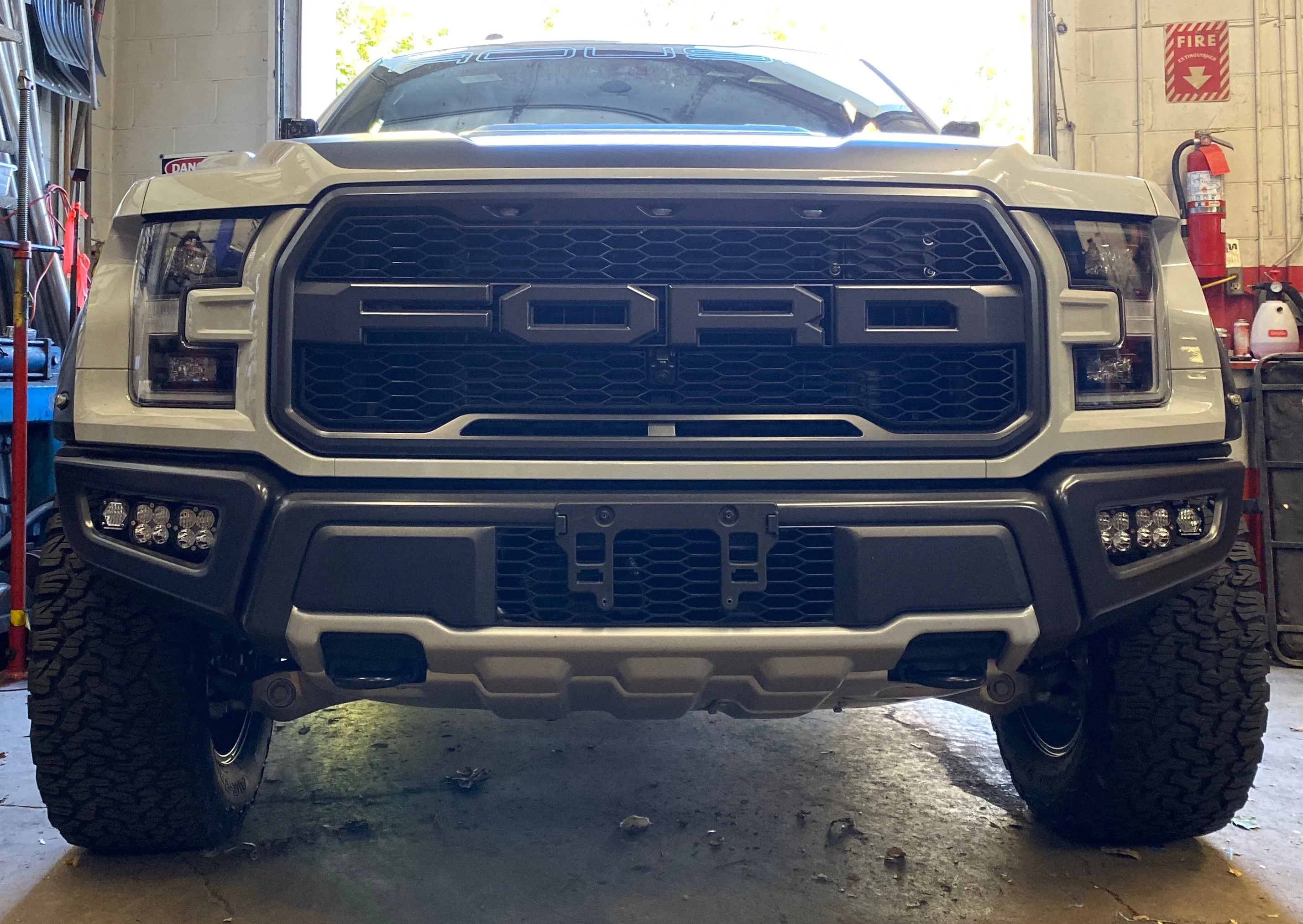 Offroad Alliance - Universal Triple Bumper Light Kit w/ Baja Designs Squadron Pro   S1 Lights - 2017-2020 Raptor