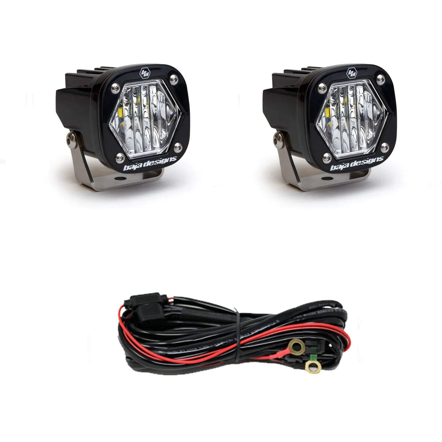 Offroad Alliance - Universal Triple Bumper Light Kit w/ Baja Designs Squadron Pro   S1 Lights - 2017-2020 Raptor