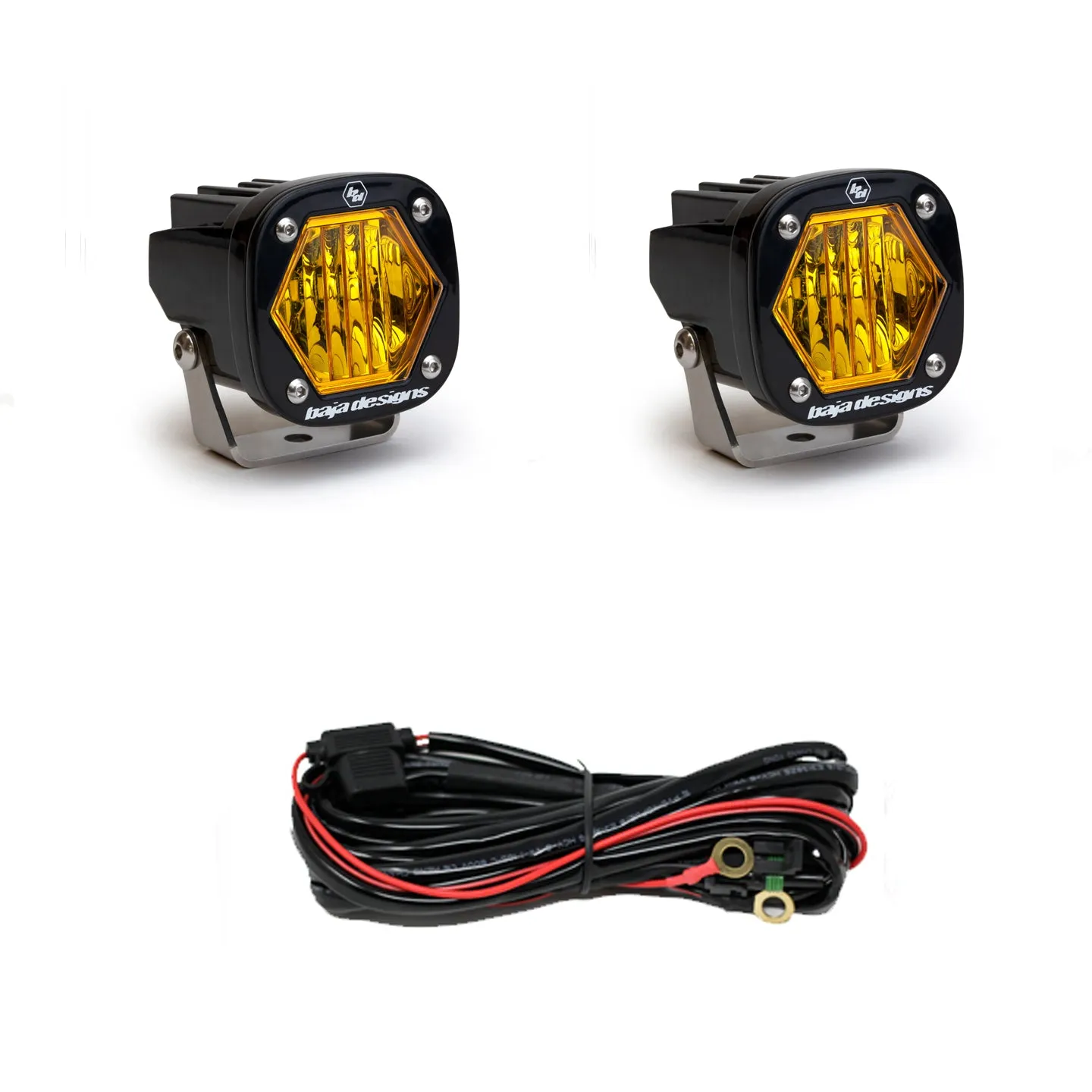 Offroad Alliance - Universal Triple Bumper Light Kit w/ Baja Designs Squadron Pro   S1 Lights - 2017-2020 Raptor