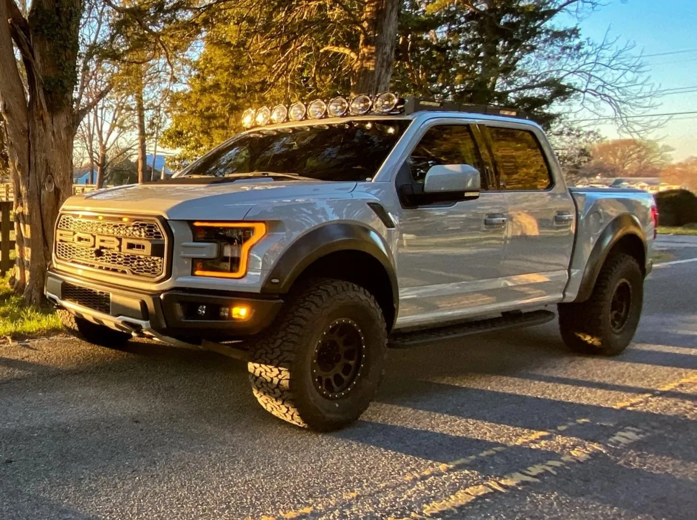 Offroad Alliance - Universal Triple Bumper Light Kit w/ Baja Designs Squadron Pro   S1 Lights - 2017-2020 Raptor