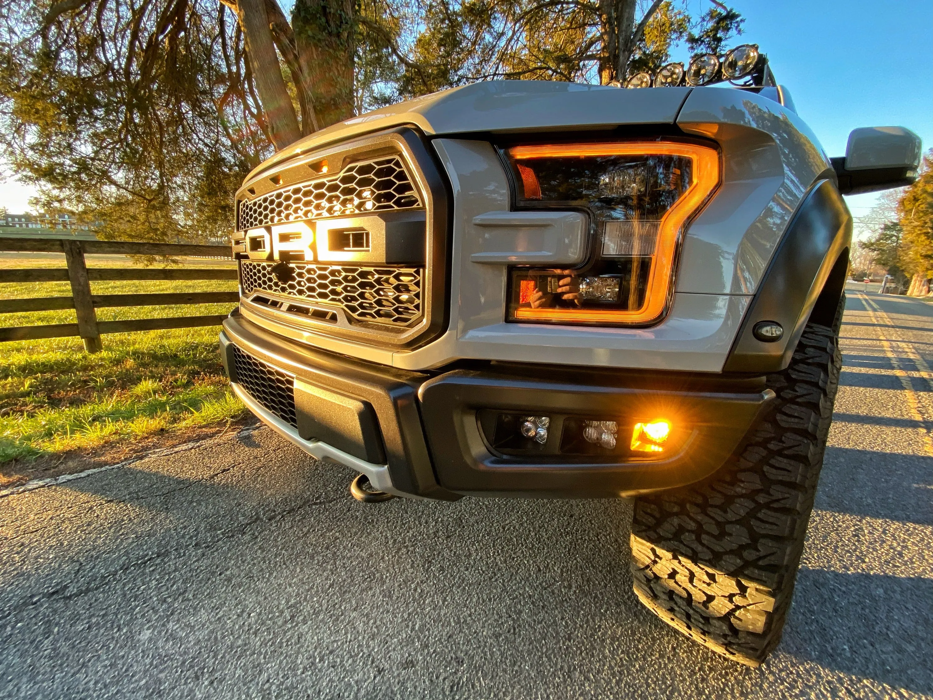 Offroad Alliance - Universal Triple Bumper Light Kit w/ Baja Designs Squadron Pro   S1 Lights - 2017-2020 Raptor