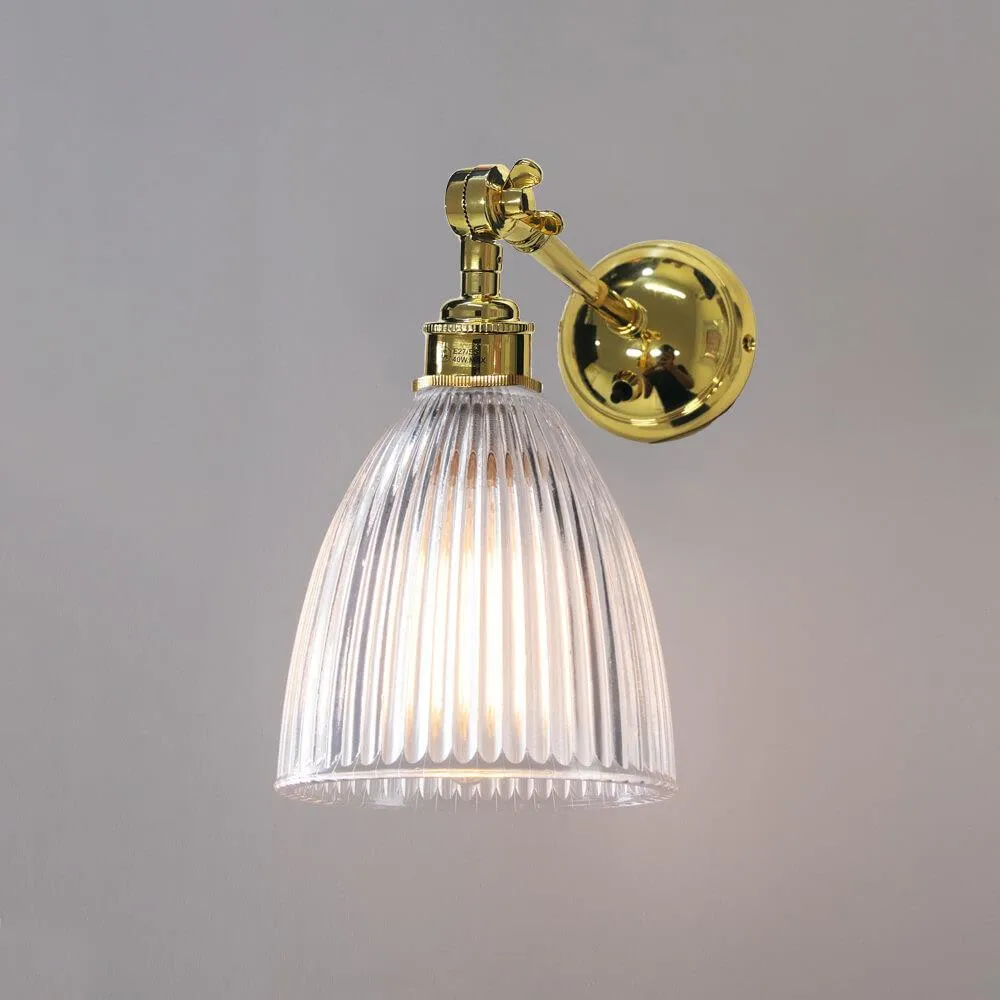 Old School Electric Elongated prismatic wall light - adjustable arm