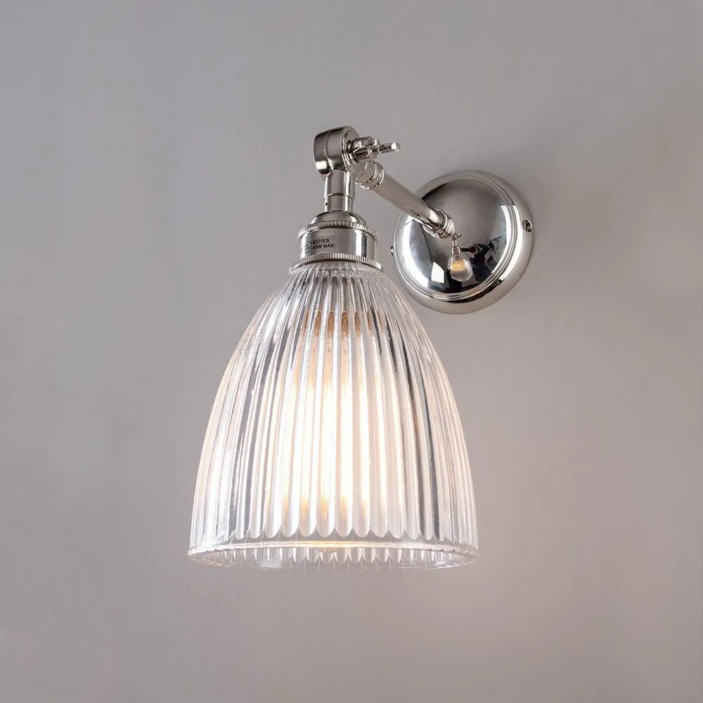 Old School Electric Elongated prismatic wall light - adjustable arm