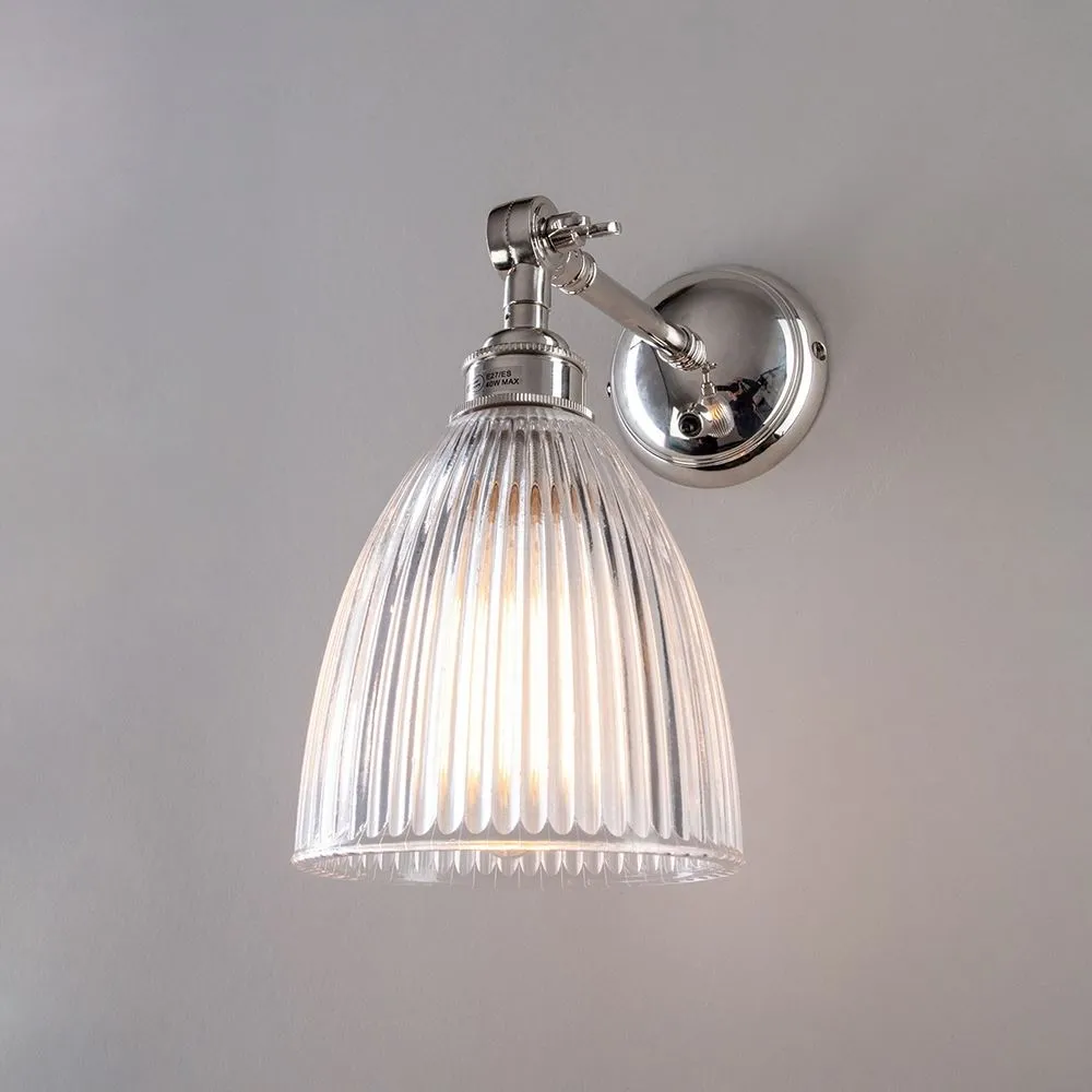 Old School Electric Elongated prismatic wall light - adjustable arm