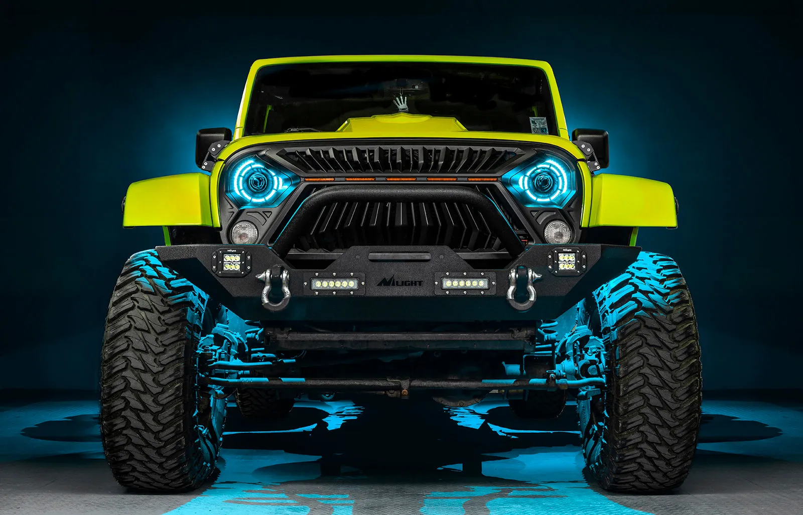 ORACLE Lighting Oculus™ 7" ColorSHIFT Bi-LED Projector Headlights for Jeep Wrangler JK
