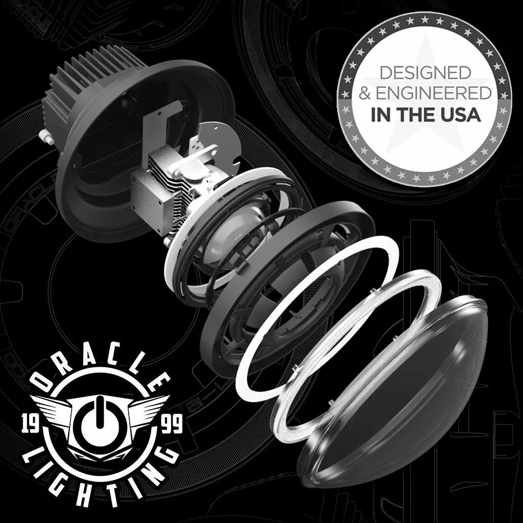 ORACLE Lighting Oculus™ 7" ColorSHIFT Bi-LED Projector Headlights for Jeep Wrangler JK
