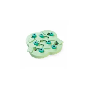 Outward Hound Puppy Hide N' Slide Interactive Treat Puzzle Green Dog Toy