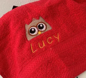 Owl Canvas Trug - Toy Storage Tub - Personalised