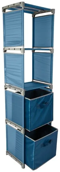 Pack away shelf unit with 2 x Storage Boxes