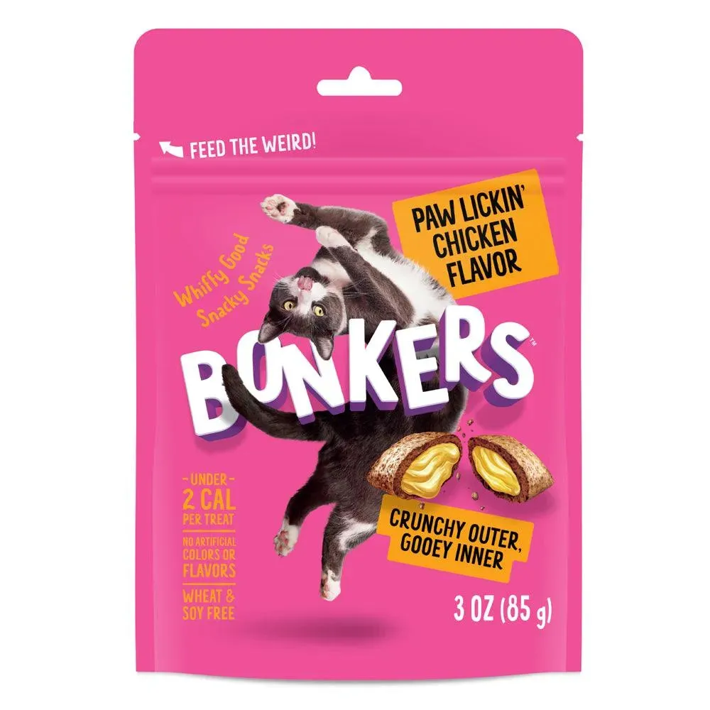 Paw Lickin' Chicken Flavor Cat Treats 3 Oz