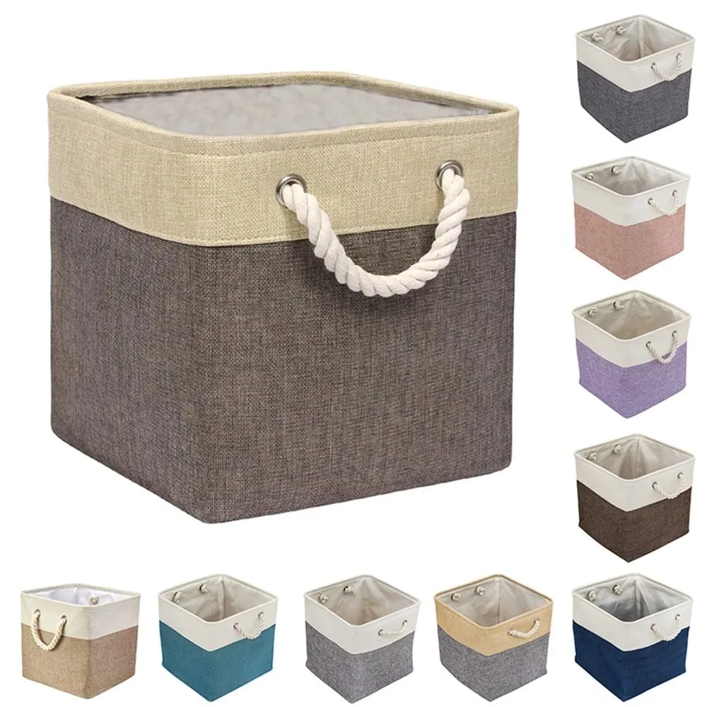 Pet Toy Storage Basket: Foldable Polyester Storage Box
