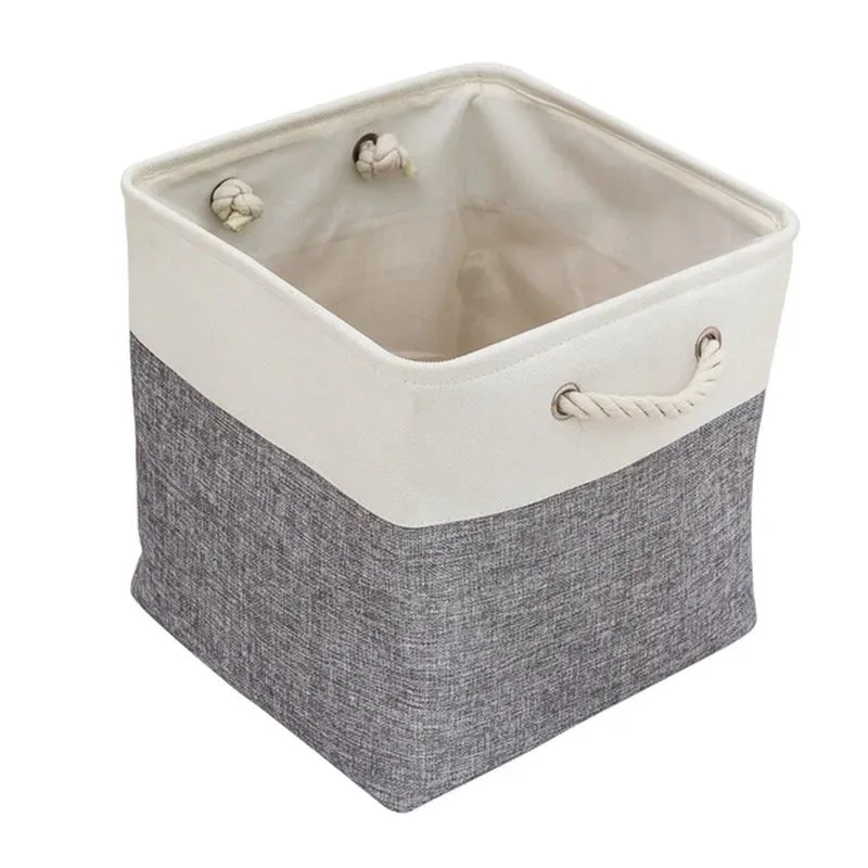 Pet Toy Storage Basket: Foldable Polyester Storage Box