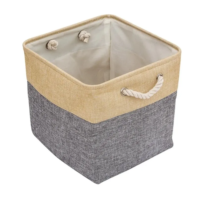 Pet Toy Storage Basket: Foldable Polyester Storage Box