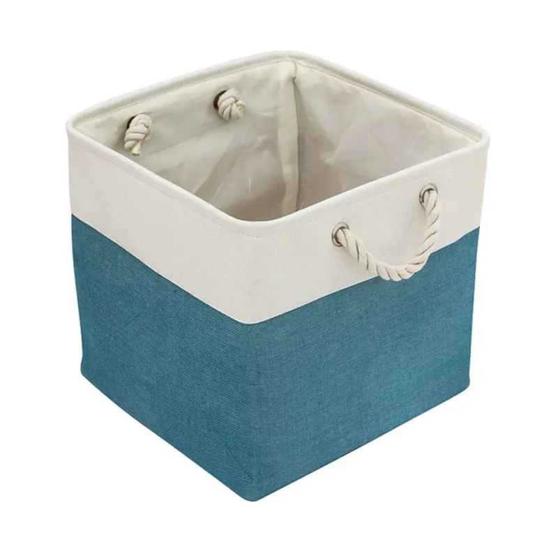 Pet Toy Storage Basket: Foldable Polyester Storage Box
