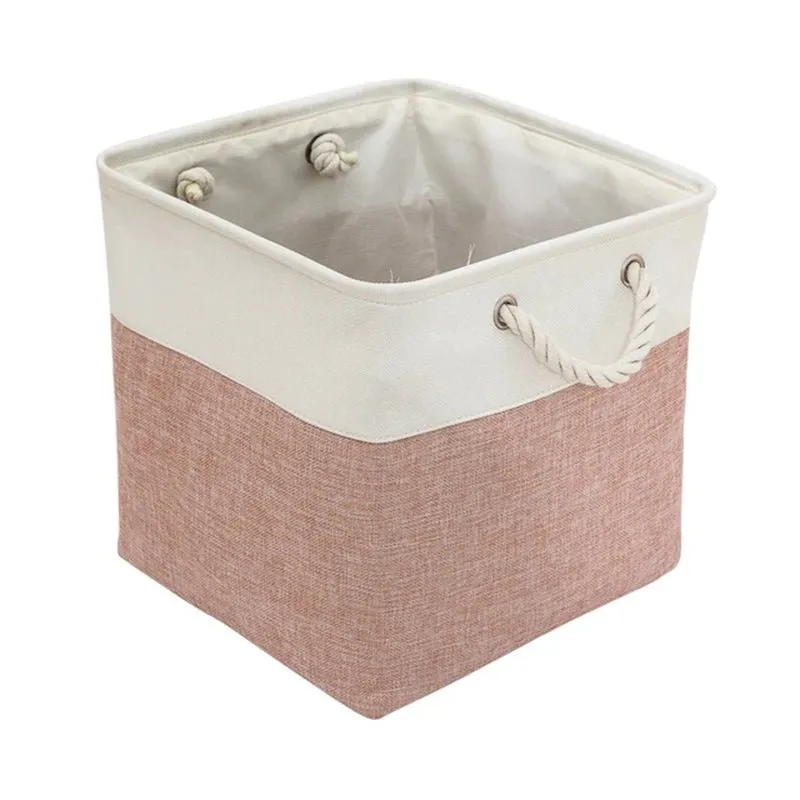 Pet Toy Storage Basket: Foldable Polyester Storage Box