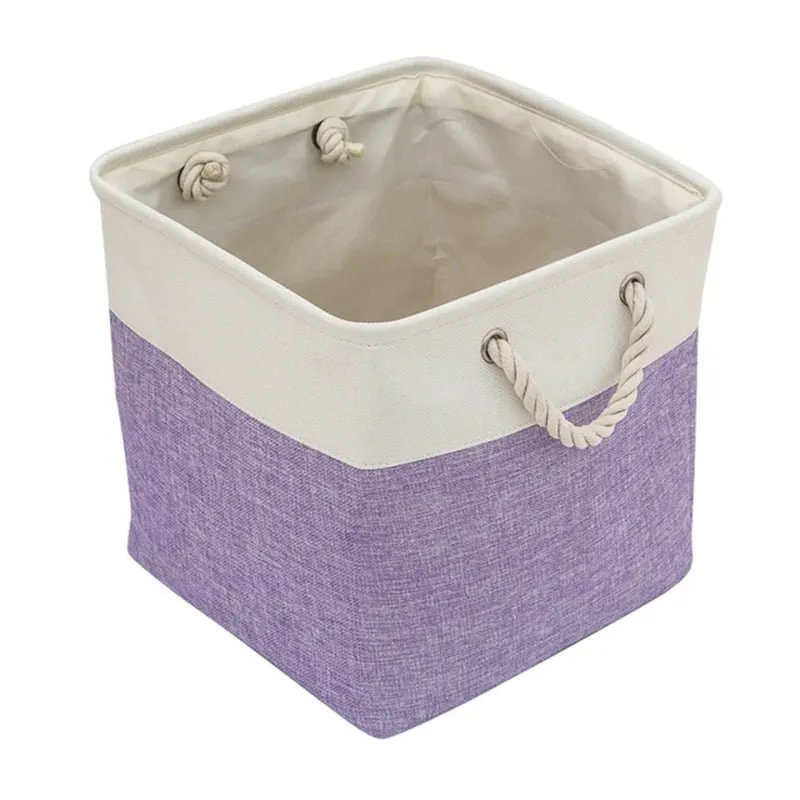 Pet Toy Storage Basket: Foldable Polyester Storage Box