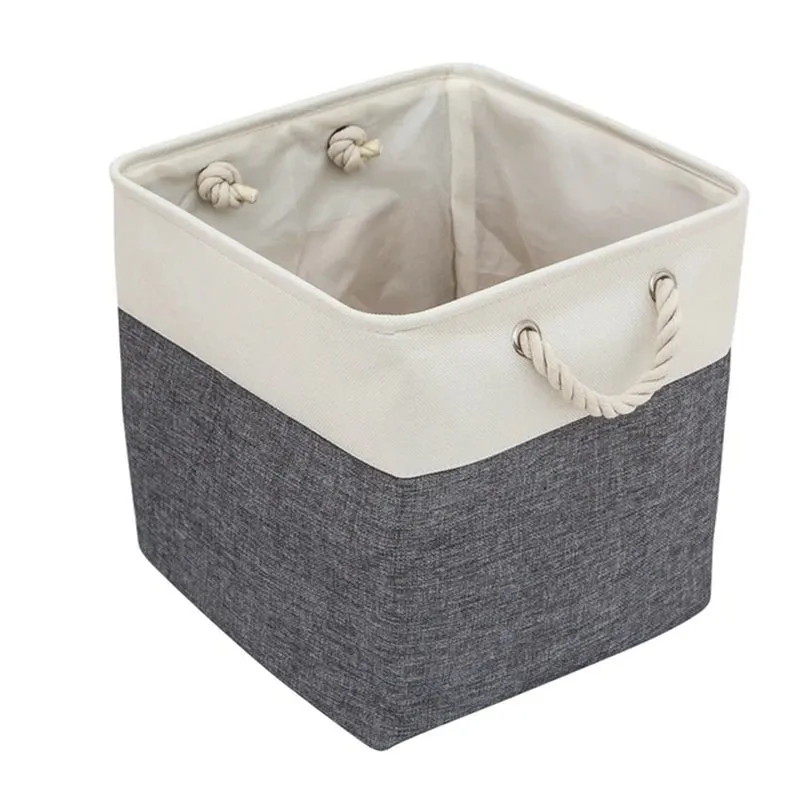 Pet Toy Storage Basket: Foldable Polyester Storage Box