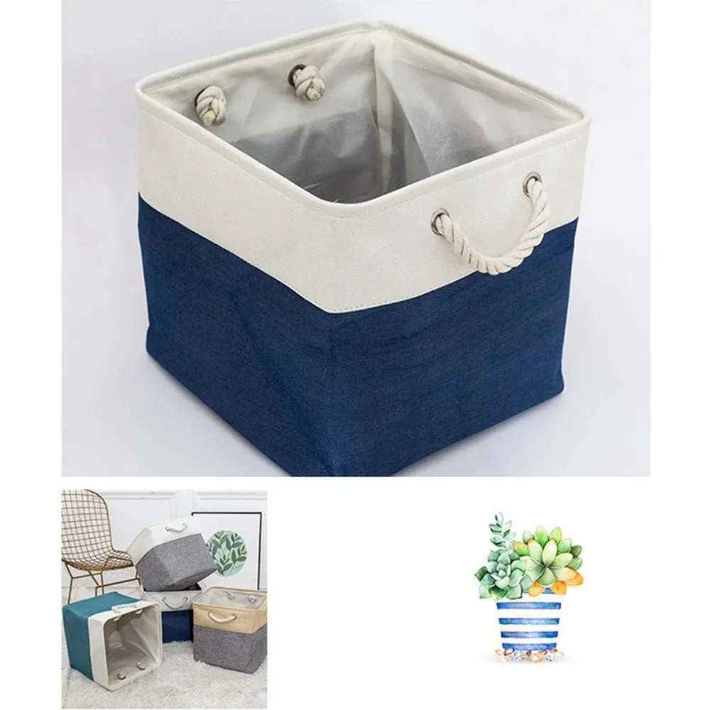 Pet Toy Storage Basket: Foldable Polyester Storage Box
