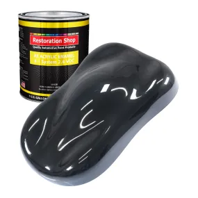 Phantom Black Pearl Acrylic Enamel Auto Paint - Gallon Paint Color Only - Professional Single Stage Automotive Car Truck Equipment Coating, 2.8 VOC