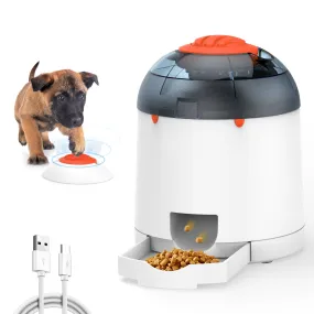 Potaroma Dog Puzzle Feeder Toy, Automatic Rechargeable Treat Dispenser