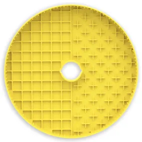 Puzzle Feeder Interactive Dog Bowl Licking Mat Accessory (Yellow)