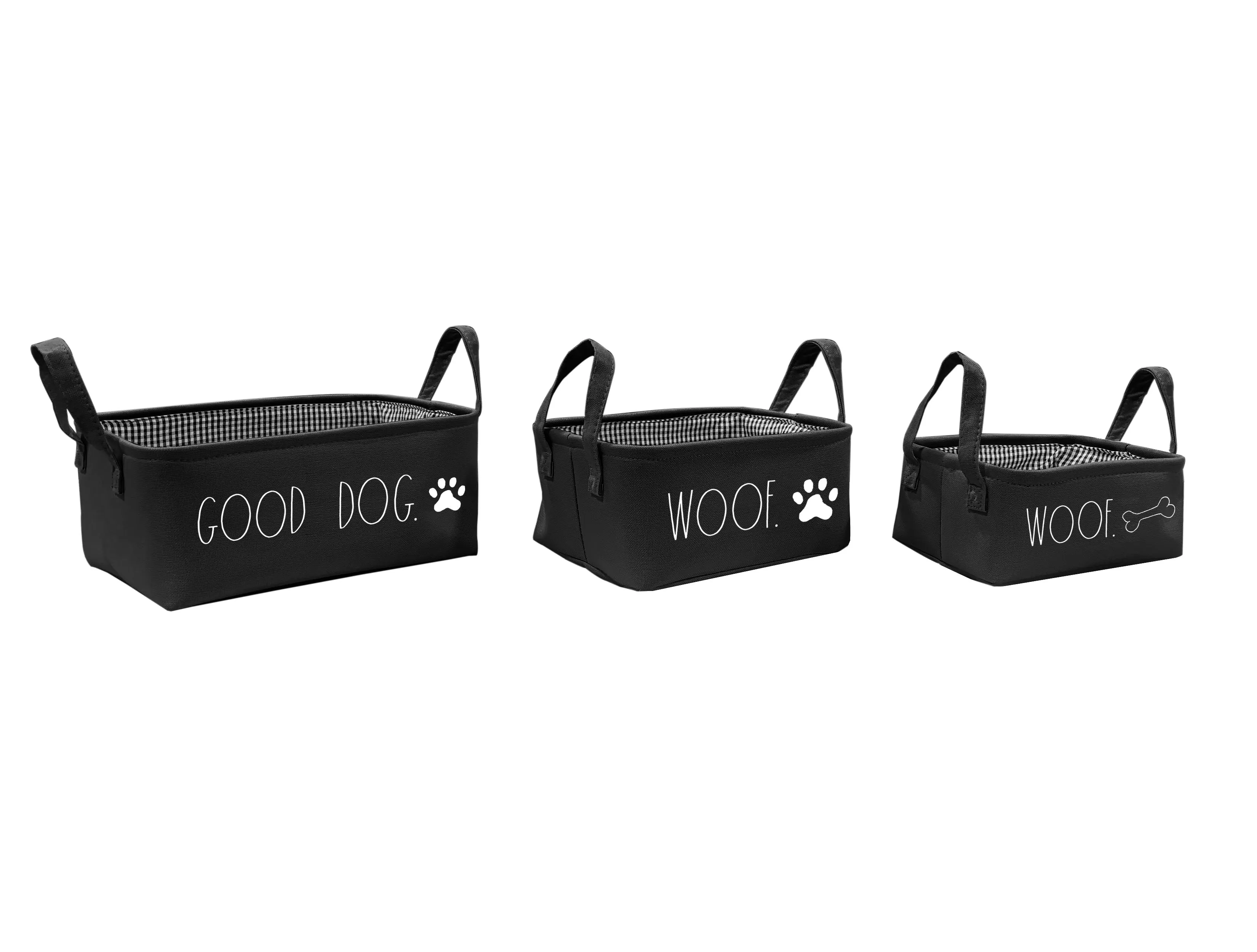 Rae Dunn “Good Dog” Set of 3 Farmhouse Dog Toy Baskets