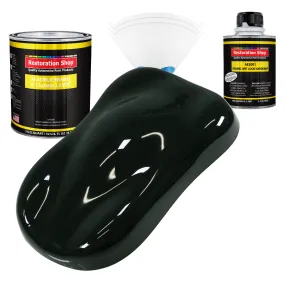 Rock Moss Green Acrylic Enamel Auto Paint - Complete Quart Paint Kit - Professional Single Stage Automotive Car Truck Coating, 8:1 Mix Ratio 2.8 VOC